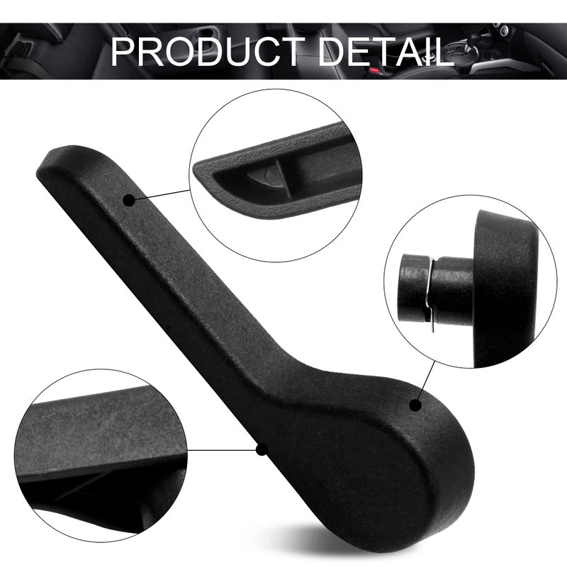 HUSUKU Seat Recliner Handle LH Driver Side Front Ebony for Chevy Silverado GMC Pickup Truck SUV 2007-2014 OE GM-2511A-FL Replace15232594 (Black) - Image 3